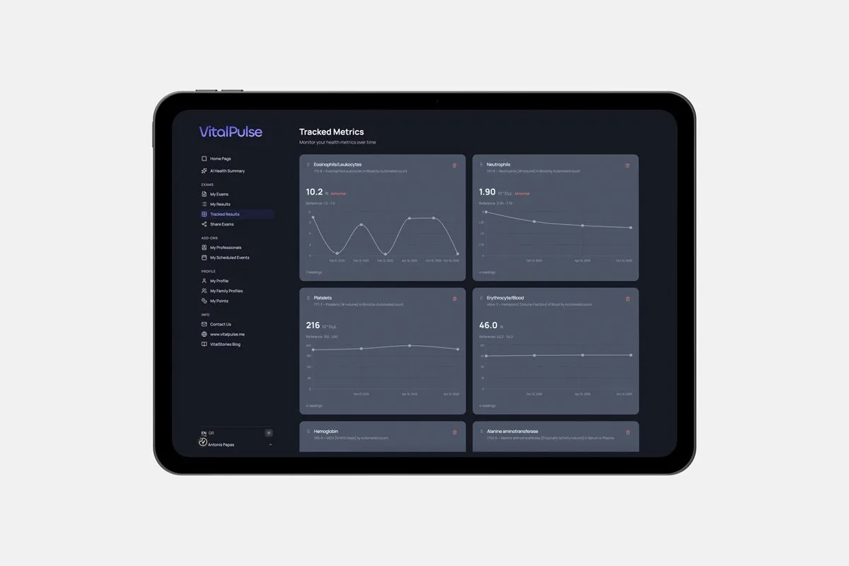 VitalPulse application screenshot 3