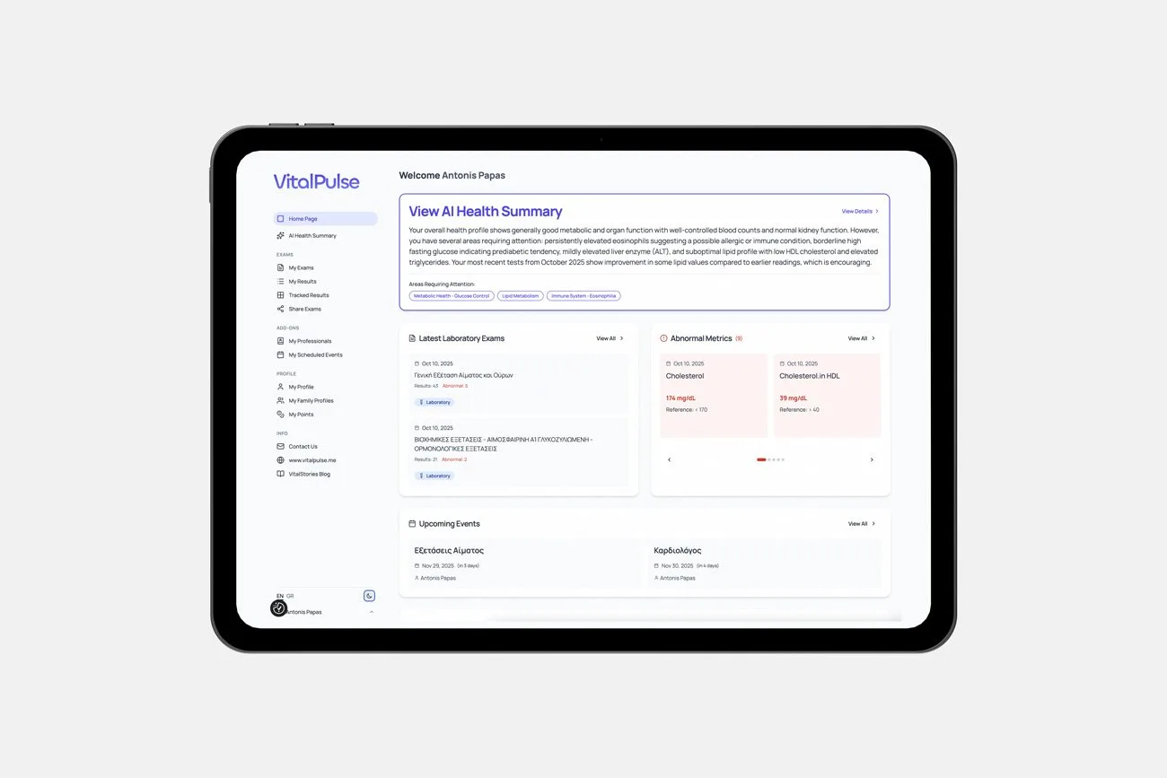 VitalPulse application screenshot 2